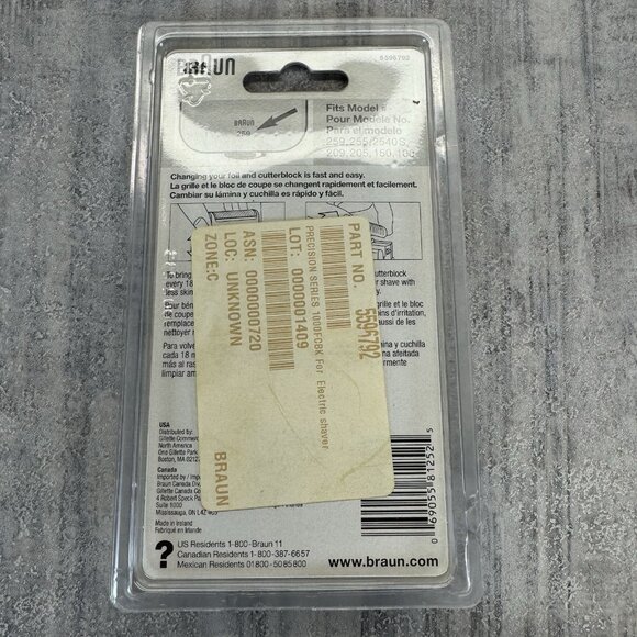Braun 1000 Replacement Precision Series Foil VTG Replacement Blade New NIP Foil - Picture 3 of 4